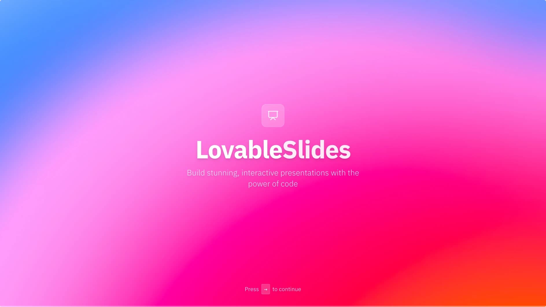 Screenshot of Lovable slides